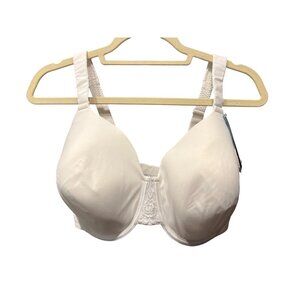 Vanity Fair Beauty Back Underwire Bra 38G White Smooth Back Design Padded Straps